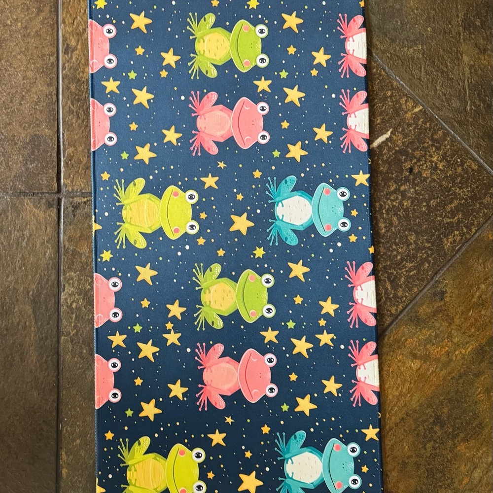 Colorful Frog Pattern Fabric